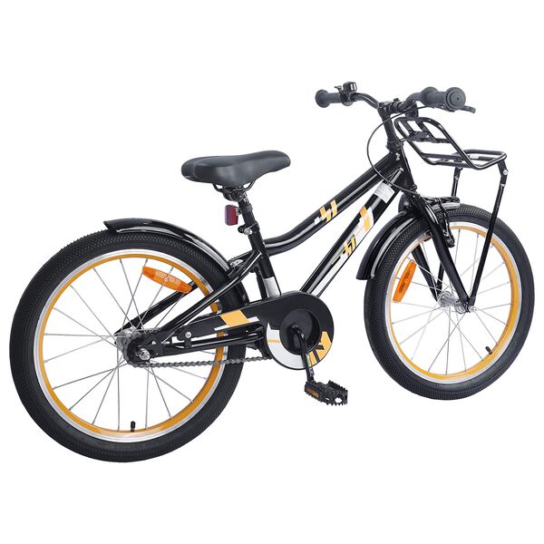 vidaXL V&eacute;lo pour Enfants 18 Pouces pour les 5-7 ans Orange Noir