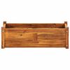 vidaXL Lit sur&eacute;lev&eacute; de jardin Bois d'acacia 76x27,6x25 cm