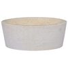 vidaXL Lavabo Cr&egrave;me &Oslash;40x15 cm Marbre