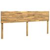 vidaXL T&ecirc;te de lit en bois brut ROSTOCK Blanc 180 cm