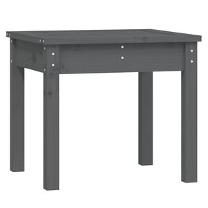 vidaXL Banc de jardin gris 50x44x45 cm bois massif de pin