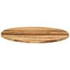 vidaXL Dessus de table &Oslash; 80x1,5 cm rond bois massif de manguier brut