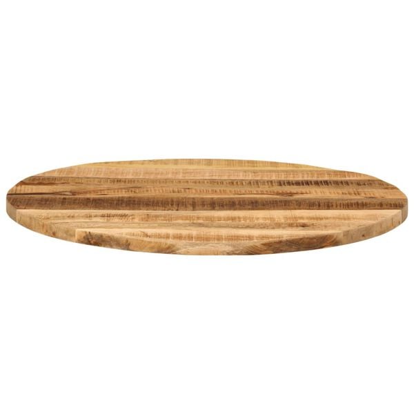 vidaXL Dessus de table &Oslash; 80x1,5 cm rond bois massif de manguier brut
