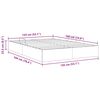 vidaXL Lit de Rangement avec matelas Noir 135 x 190 cm tissu
