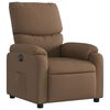 vidaXL Fauteuil inclinable &eacute;lectrique Marron Tissu