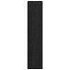 vidaXL Cloison Biblioth&egrave;que Ch&ecirc;ne noir 131,5 x 29 x 131,5 cm