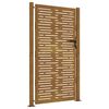 vidaXL Portail de jardin 100x175 cm en acier Corten, design carr&eacute;