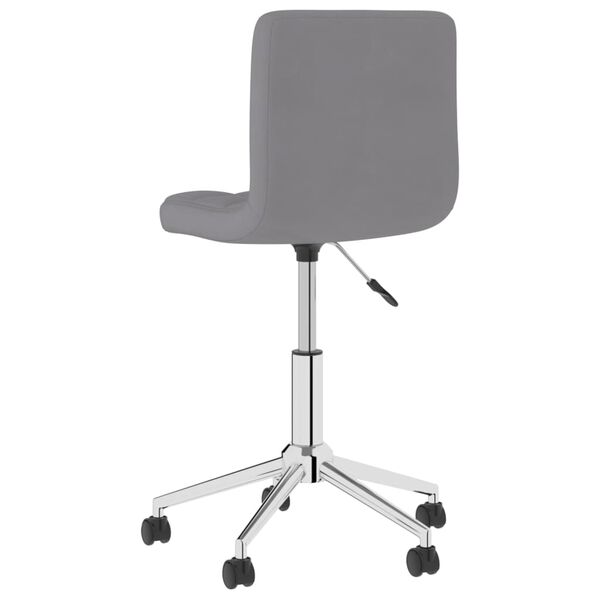 vidaXL Chaises pivotantes &agrave; manger lot de 6 Gris clair Tissu