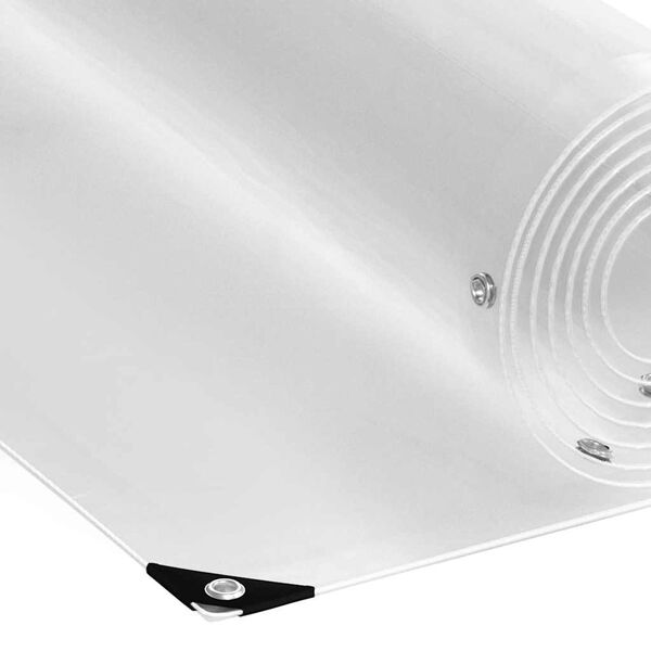vidaXL Bâche transparente avec œillets 1x3 m PVC