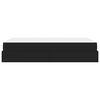 vidaXL Cadre de lit avec matelas avec matelas 2 pcs Noir PVC