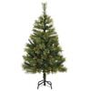 vidaXL Sapin de No&euml;l artificiel avec branches pliables et c&ocirc;nes 120 cm