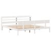 vidaXL Cadre de lit sans matelas blanc 180x200 cm bois massif de pin