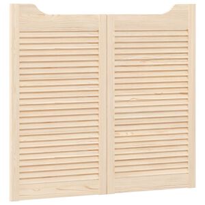 vidaXL Portes battantes 2 pc 90 x 50 cm Bois de pin massif Naturel