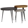 vidaXL Table basse 3 pcs en bois composite multicolore