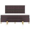 vidaXL Lit &agrave; ressorts avec matelas Marron fonc&eacute; 180 x 200 cm tissu