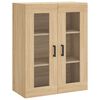 vidaXL Buffet haut Ch&ecirc;ne sonoma 69,5x34x180 cm Bois d'ing&eacute;nierie