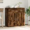 vidaXL Buffet chêne fumé 79x38x80 cm bois d'ingénierie