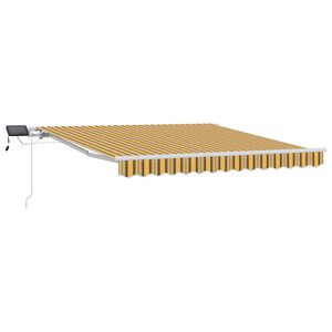 vidaXL Auvent R&eacute;tractable Multicolore 300 x 250 cm Tissu et acier