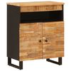 vidaXL Meuble d'appoint Marron 60 x 33 x 75 cm Bois de mangue massif