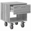 vidaXL Table de chevet Gris Sonoma 40,5 x 40 x 48 cm Bois d'ing&eacute;nierie