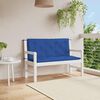 vidaXL Coussin de banc de jardin bleu 120x(50+50)x7 cm tissu oxford