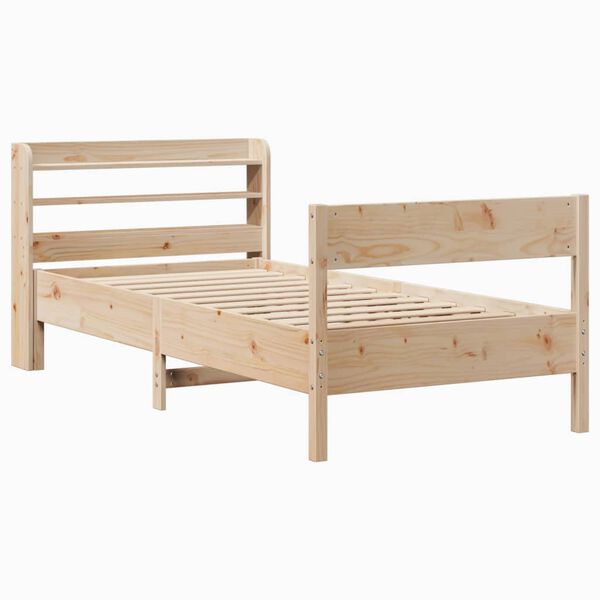 vidaXL Cadre de lit sans matelas 90x200 cm bois de pin massif