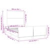 vidaXL Cadre de lit sans matelas noir 120x190 cm tissu