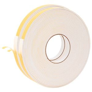 vidaXL Ruban adh&eacute;sif en mousse 2 pc Blanc 10mm x 10m Mousse CR