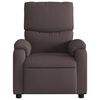 vidaXL Fauteuil inclinable électrique Marron foncé Tissu