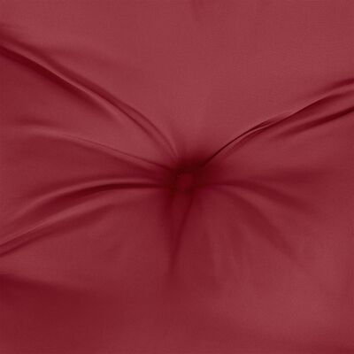 vidaXL Coussin de palette 50x50x12 cm rouge bordeaux tissu