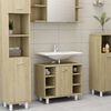 vidaXL Ensemble de meubles de bain 3pcs Ch&ecirc;ne sonoma Bois d'ing&eacute;nierie