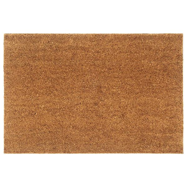 vidaXL Tapis de porte naturel 60x90 cm fibre de coco touffet&eacute;