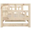 vidaXL Lit coulissant sans matelas bois de pin massif 2x(90x190) cm