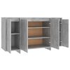 vidaXL Buffet gris béton 135x41x75 cm bois d'ingénierie