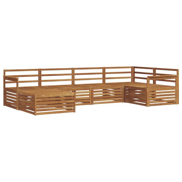 vidaXL Ensemble de canap&eacute;s d'ext&eacute;rieur 6 pcs Naturel