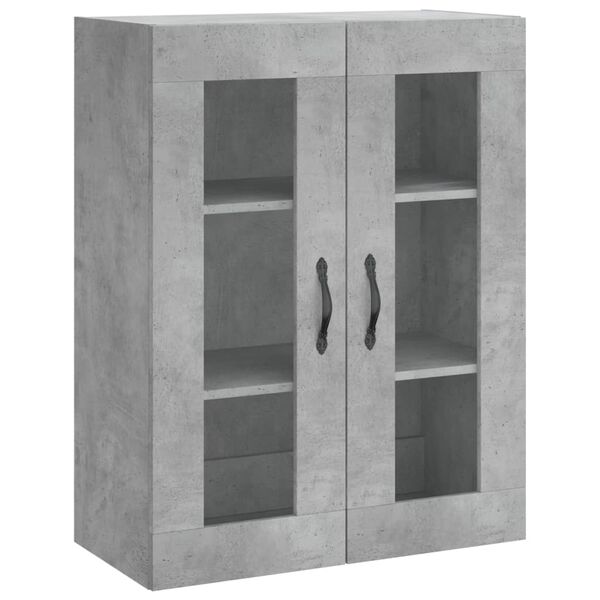 vidaXL Armoire murale gris b&eacute;ton 69,5x34x90 cm bois d'ing&eacute;nierie