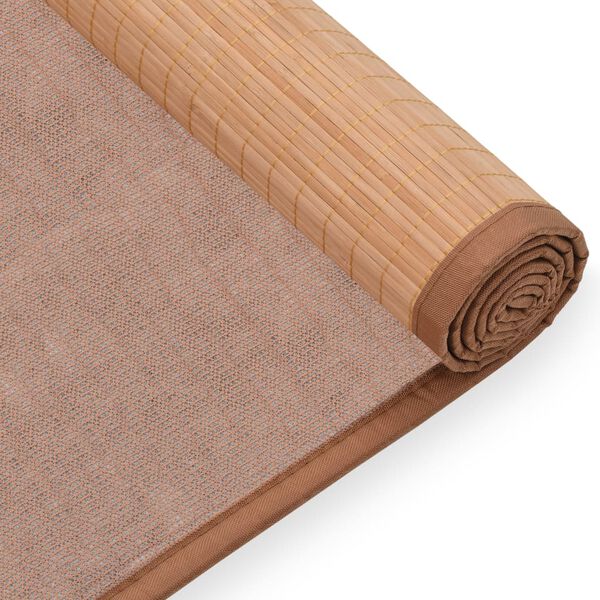 vidaXL Tapis de yoga Bambou 60x180 cm Marron