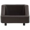 vidaXL Canap&eacute; pour chien Marron 67x52x40 cm Similicuir