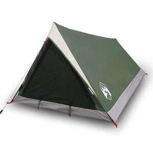 vidaXL Tente de camping 2 personnes vert imperm&eacute;able