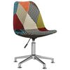 vidaXL Chaises pivotantes &agrave; manger lot de 4 Patchwork Tissu