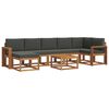 vidaXL Ensemble de canap&eacute;s d'ext&eacute;rieur 8 pc Naturel et Anthracite