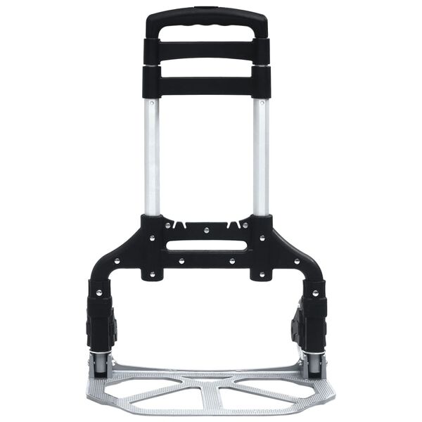 vidaXL Chariot de transport pliable 70 kg Aluminium Argent&eacute;