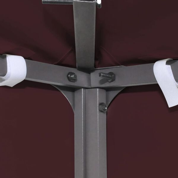 vidaXL Toile sup&eacute;rieure double de belv&eacute;d&egrave;re 310 g/m&sup2; 3x3 m Bordeaux