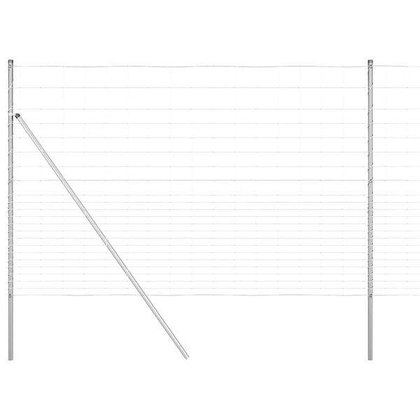 vidaXL Poteau de cl&ocirc;ture. Galvanis&eacute; 25 x 1,6 m Acier