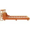 vidaXL Cadre de lit sans matelas cire marron 120x190cm bois pin massif