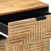 vidaXL Table de chevet marron 50x33x60 cm bois de manguier massif