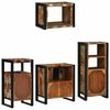 vidaXL Ensemble de mobilier de salle de bain 4 pcs Bois Recyclé Solide