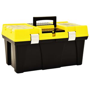 vidaXL Bo&icirc;te &agrave; outils Plastique 595x337x316 mm Jaune