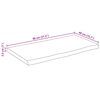 vidaXL Dessus de table 80x40x2,5 cm bord vivant bois massif manguier