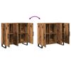vidaXL Buffet Bois ancien 90 x 34 x 80 cm Bois d'ing&eacute;nierie